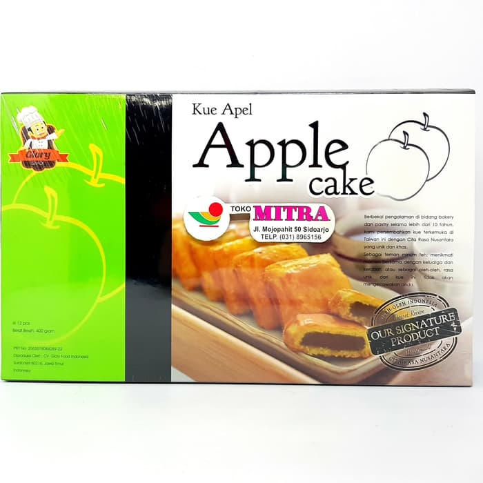 

GLORY SNACK KUE CAKE APPLE 400gr | KERING BUAH APEL BOX PREMIUM ASLI