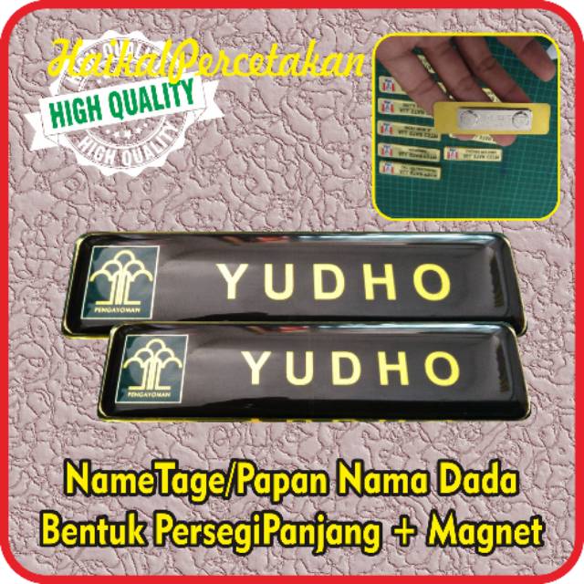 

NAME TAGE KUNINGAN PAPAN NAMA KUNINGAN