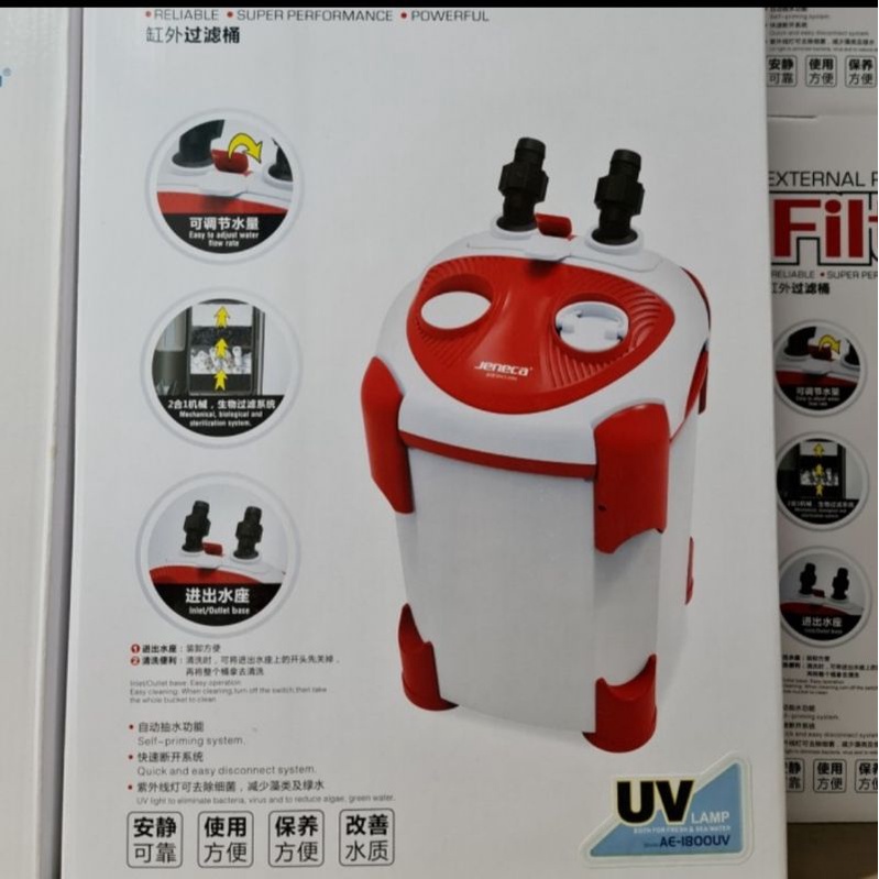 External Filter Canister JENECA AE1800 UV Aquascape Filter