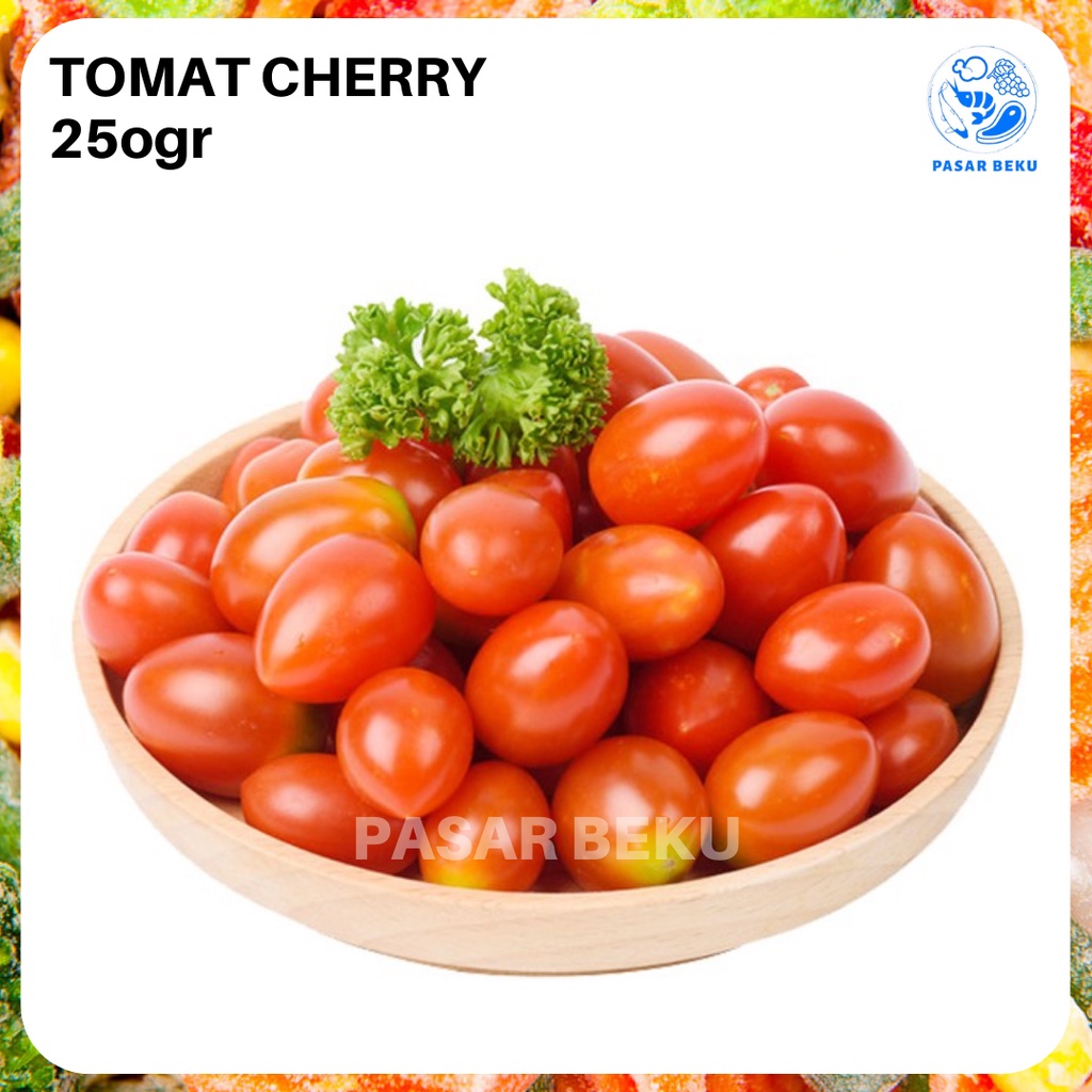 

(Khusus AREA SUMBAR) Sayuran Segar Fresh Tomat Ceri Tomat Cherry 250gr Pasar Beku Padang