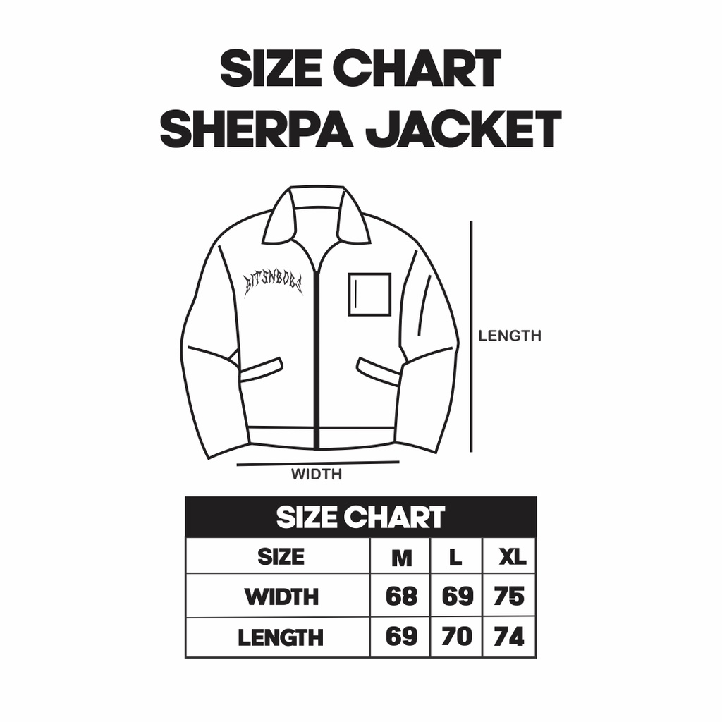 BITSNBOBS76 | SHERPA JACKET | BRACE YOURSELF