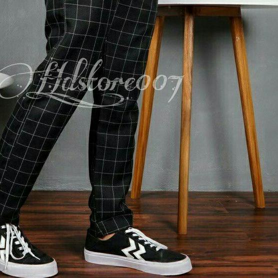 CELANA TARTAN PANJANG PRIA TARTAN PANTS SLIMFIT