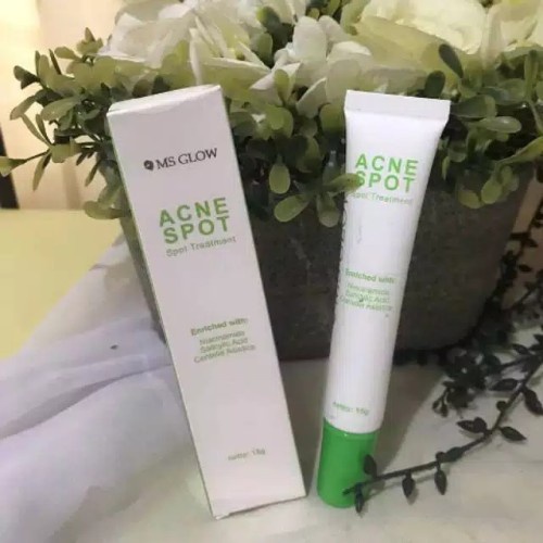 MS Glow Acne Spot Treatment Serum GIRLSNEED77 Spot Treatment Wajah Untuk Memudarkan Bekas Jerawat