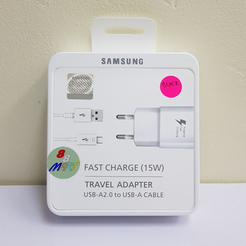 Charger Samsung A01 / A01 Core Micro USB Fast Charging 15W Original