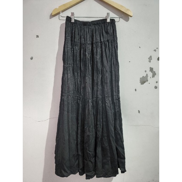 UNIQLO MAXI SKIRT ROK PLISKET INES DE LA FRESSANGE ORIGINAL