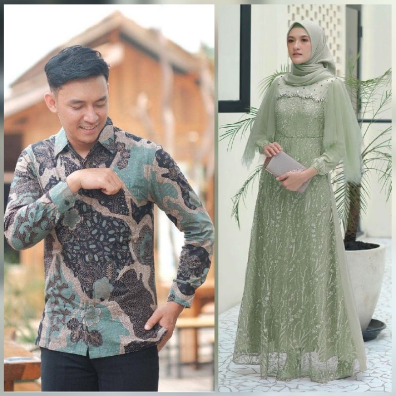 COUPLE GAMIS AUREL DRESS MODERN BAJU SYARI BUSANA MUSLIM NEW ARRIVAL - BISA COD COUPLE GAMIS MAXI DRESS BRUKAT LUNA - MAXI COUPLE GAMIS BROKAT GAMIS PESTA KONDANGAN - OUTFIT LEBARAN GAMIS MUSLIM KEKINIAN COUPLE KELUARGA