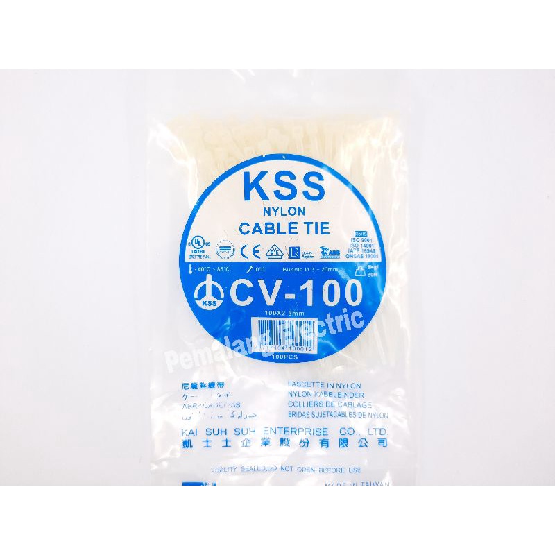 Kabel Ties KSS CV100 Putih
