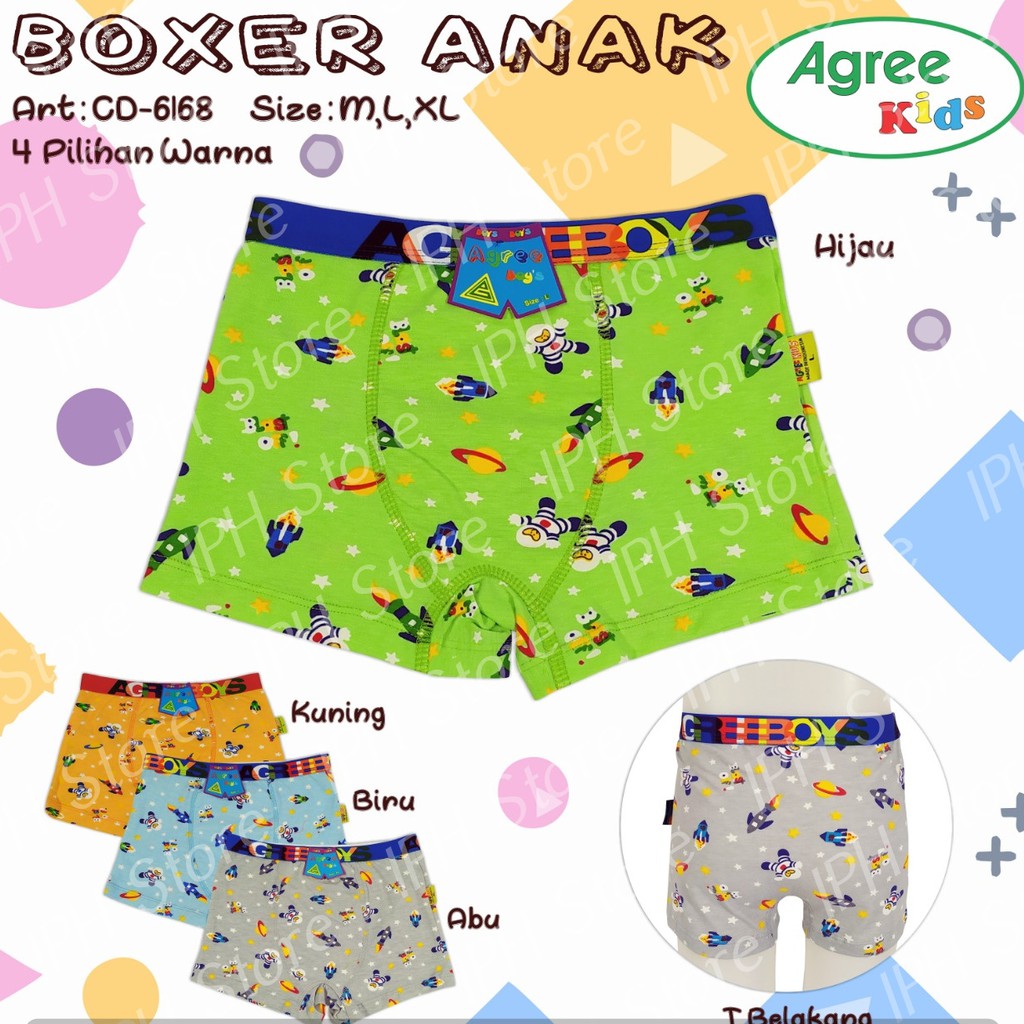 Celana Dalam / Underwear Boxer Anak Agree 6168