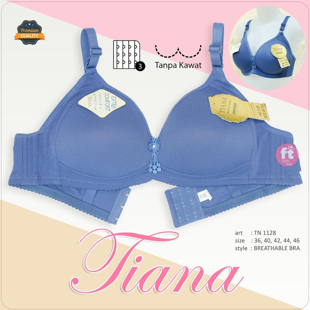 Tiana | Bra Cup Besar Kait 3 / Bh Jumbo / Breathable Bra / Art Tn 1128