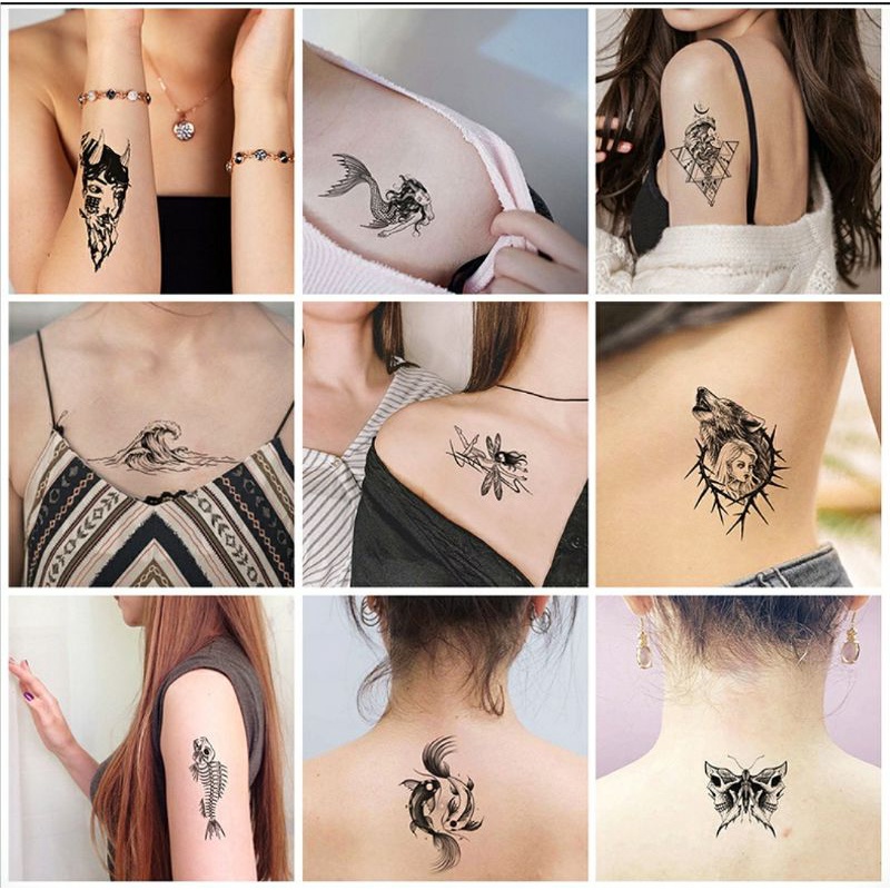 C.O.D TATO BELI 3 GRATIS 1 LENGAN, TANGAN, BAHU SERI F UK 10x6cm