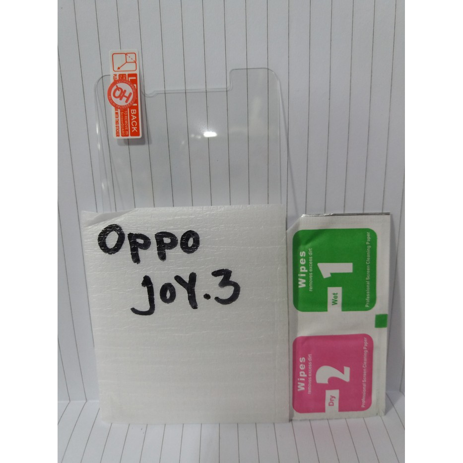 Tempered Gorilla Glass kaca Oppo Joy 3 murah meriah