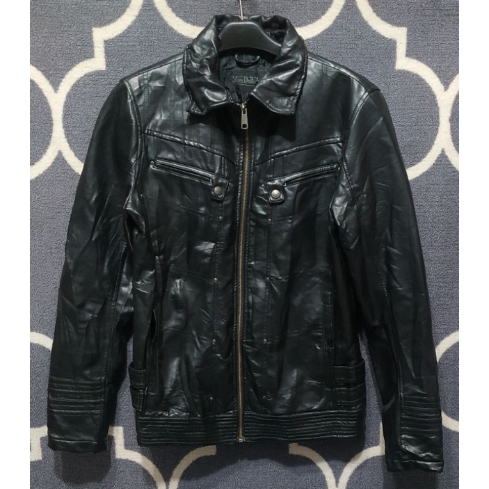 jaket leather von dutch