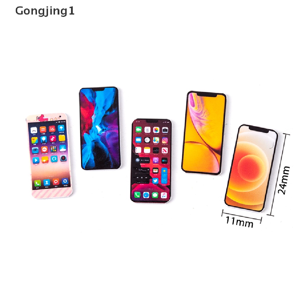 Gongjing1 Mainan Miniatur Handphone Skala 1: 12 Untuk Dekorasi Rumah Boneka