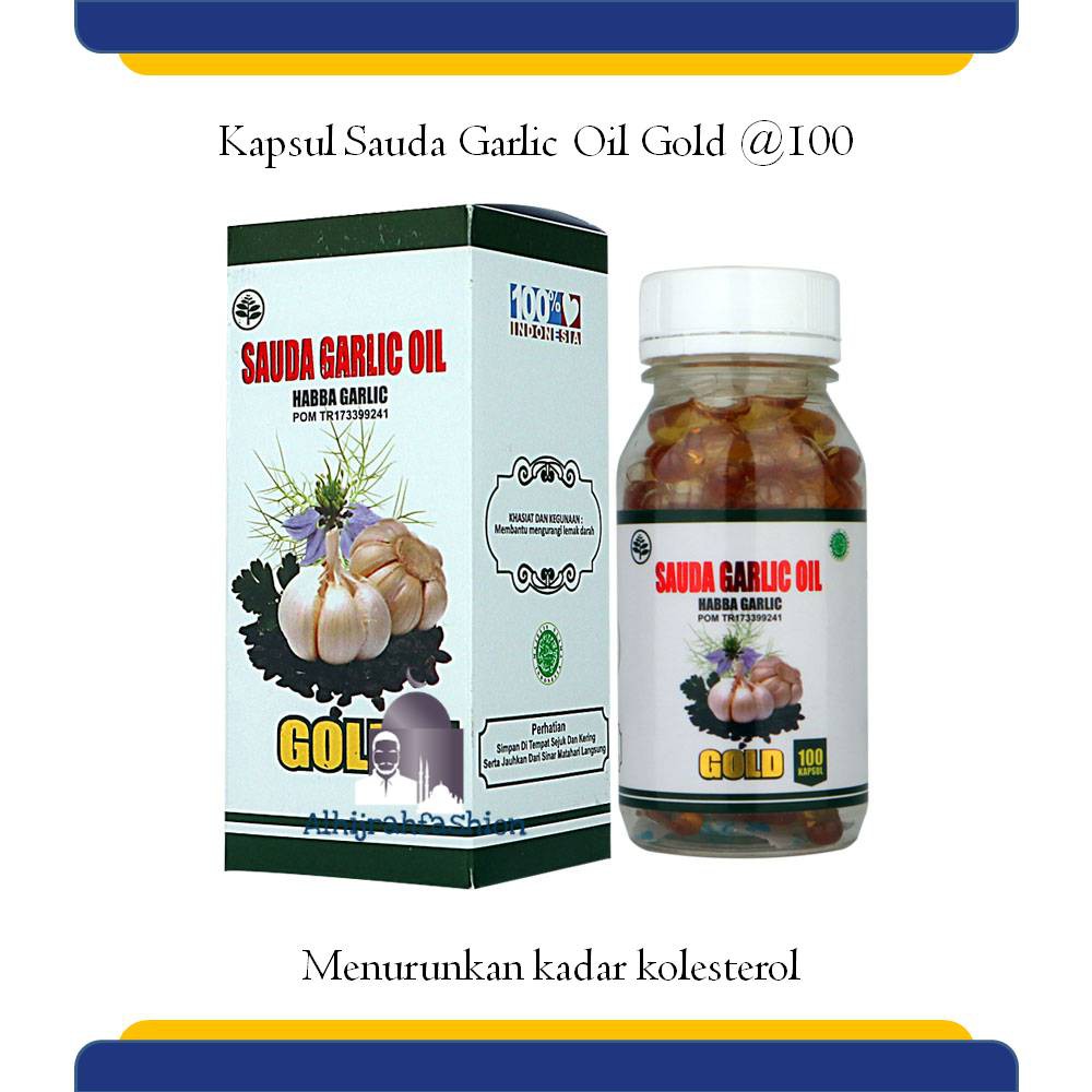 

Kapsul Sauda Garlic Oil Gold @100 Herbal Hipertensi Herbal Kolesterol