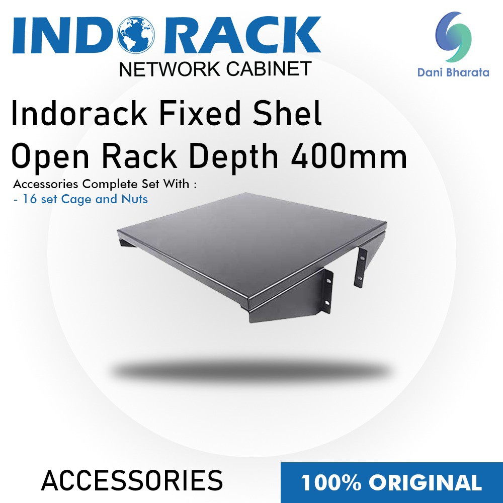 Indorack Accessories Fixed Shelf Open Rack Depth 400mm