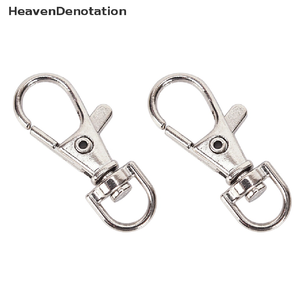 [HeavenDenotation] 10PC Silver Swivel Trigger Clips Snap Lanyard Hook Bag Key Ring Hooks Gift