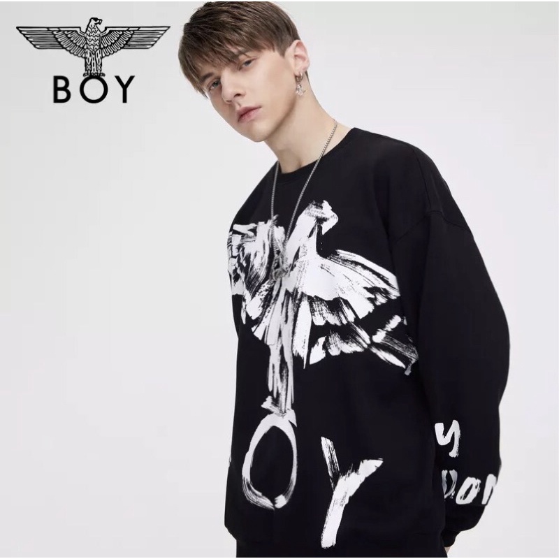 BOY19 SWEATER HOODIE BOY LONDON WINGS IMPORT PRIA WANITA ASIA EROPA KOREA