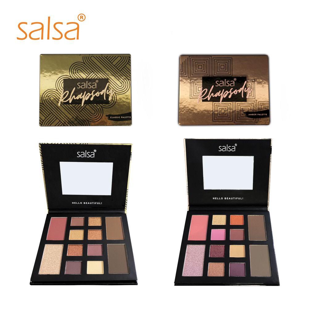 BPOM Salsa Rhapsody Face Palette Eyeshadow Salsa Perias Mata Amber Palette Classic Palette