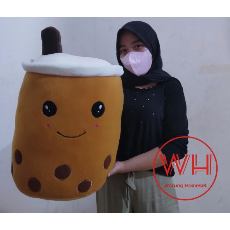 Boneka Boba Bubble Milk Tea size jumbo