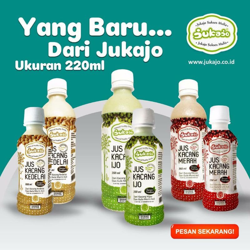 

[Harga Ecer] TERMURAH JUKAJO ukuran 220ML / Jus Kacang Hijau / Minuman Sari Kacang