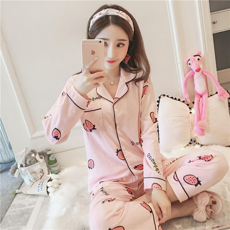 Baju tidur PP kra wanita bahan spandek import new arrival