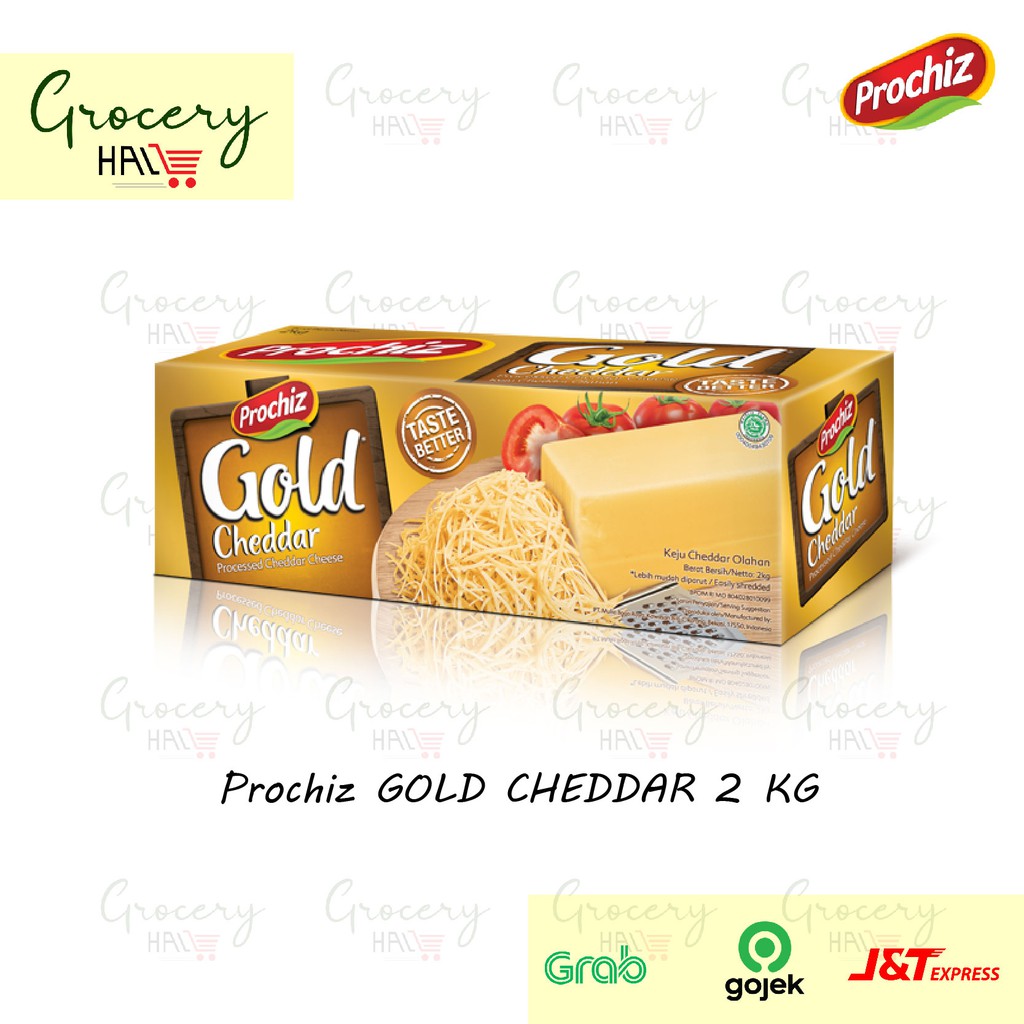 

PROCHIZ GOLD KEJU CHEDDAR KEMASAN 2 KG ( CHEESE BLOK 2 KG )