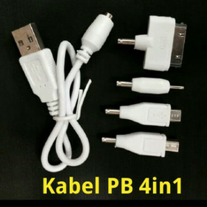 Kabel Charger PowerBank Konektor 4 in 1 Casan Connector Power Bank