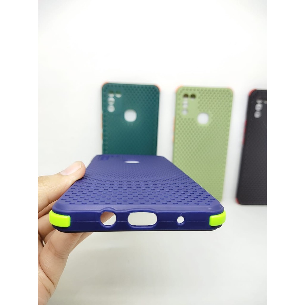 Soft Jacket Jaring Infinix Hot 10 Play X688C 6.82 Inch My Choice Macaron Anti Crack with Pelindung C