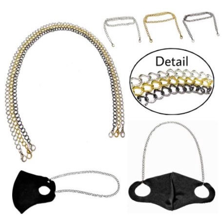 Kalung Gantungan Masker Strap Mask Hanging Rantai Textured Chain Series