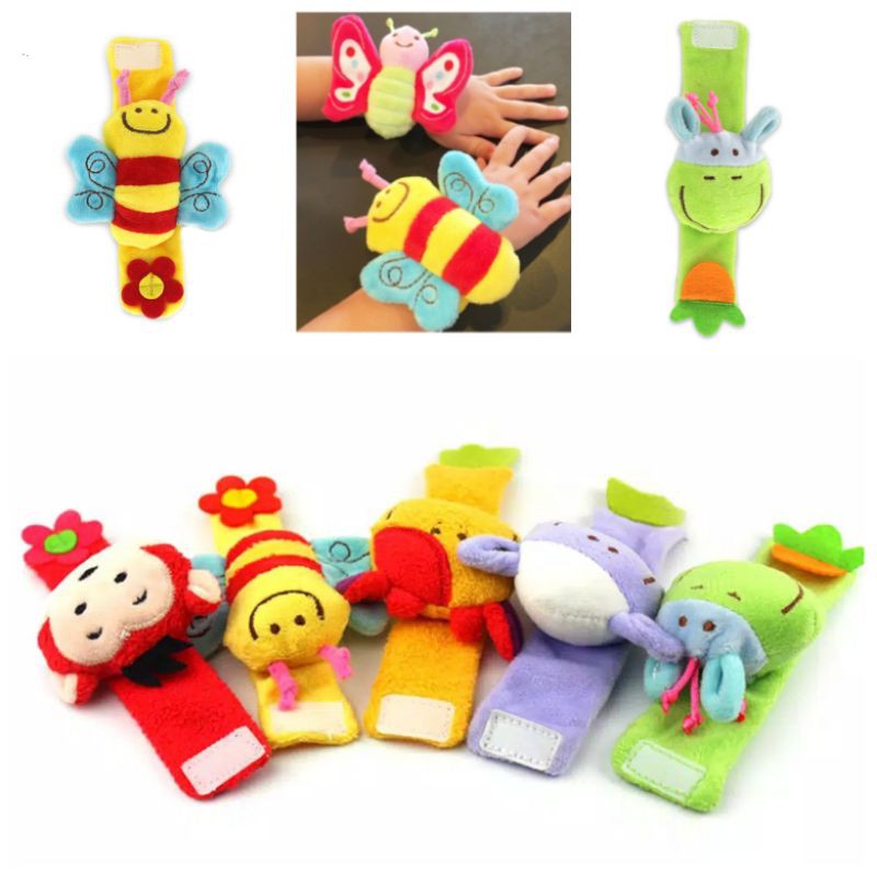  HARGA 1 BUAH Mainan Rattle Bayi  Wrist Rattle  Gelang 