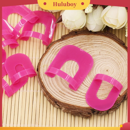 Huluboy Huluboy♡ 26pcs Klip Cetakan Kutek Anti Tumpah Bahan Plastik + 1pc Stiker