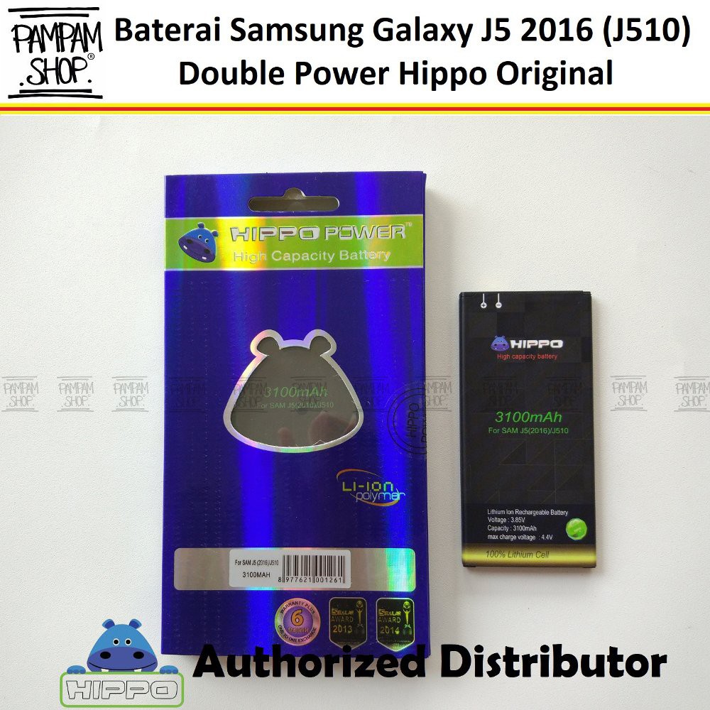 Baterai Hippo Double Power Original Samsung Galaxy J5 2016