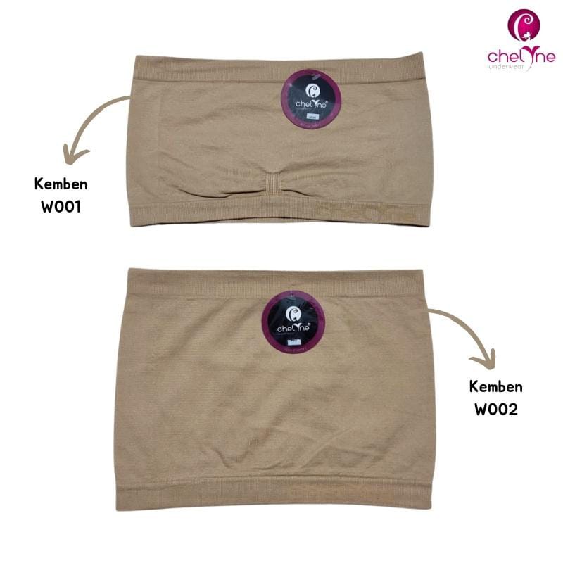Chelyne Kemben Daleman Tanpa Busa W001 / W002 Bahan Seamless Rajut