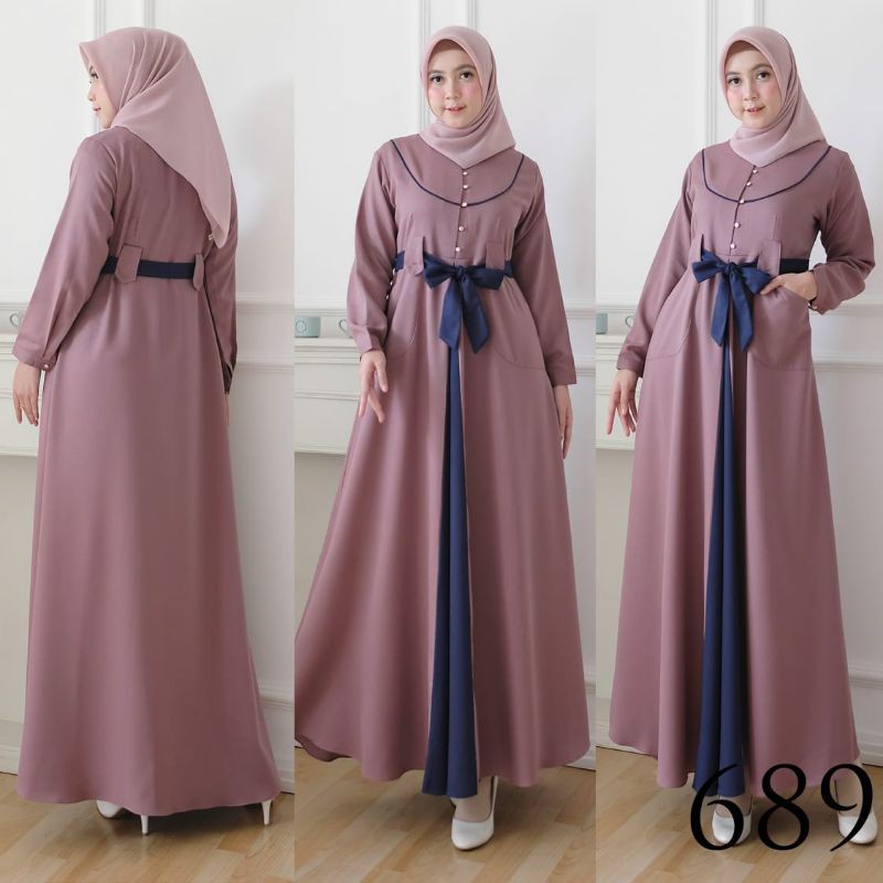 gamis polos/gamis moscrepe