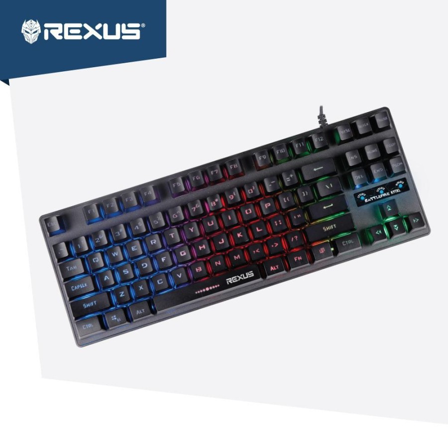 Keyboard Gaming Rexus Battlefire K9TKL Backlight / K9 TKL Fortress - Silver