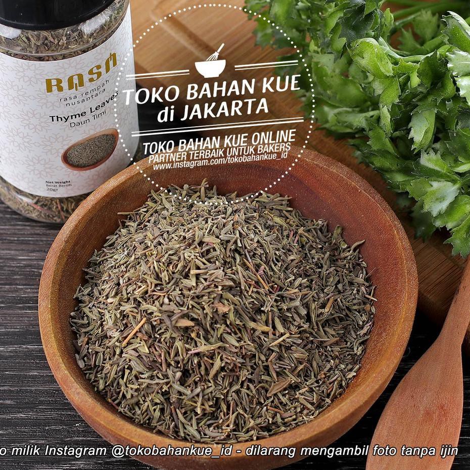 

Grosir Rempahku - RASA Thyme Leaves Dried Leave Daun Time Kering Tabur Botol Netto 20gr .,.