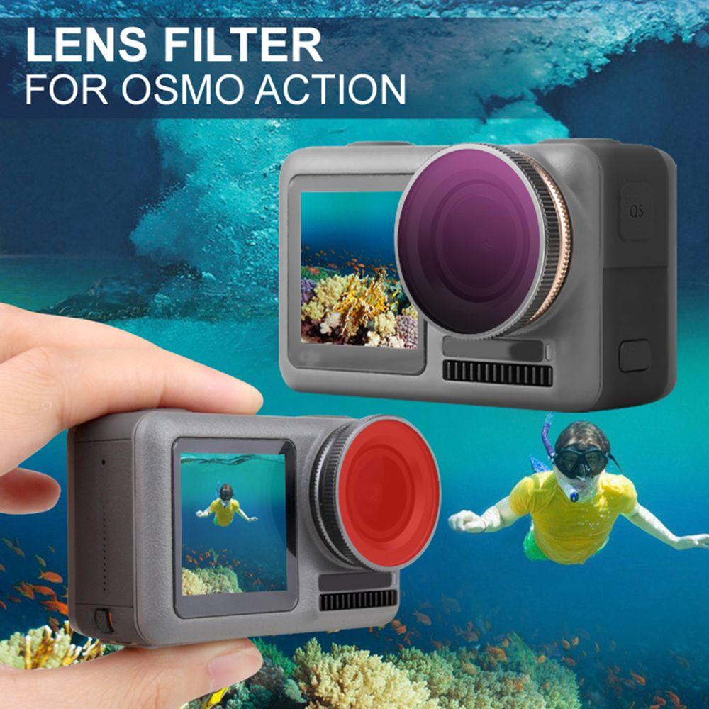 Top Untuk Osmo Action New Camera Adjustable Glass Filter