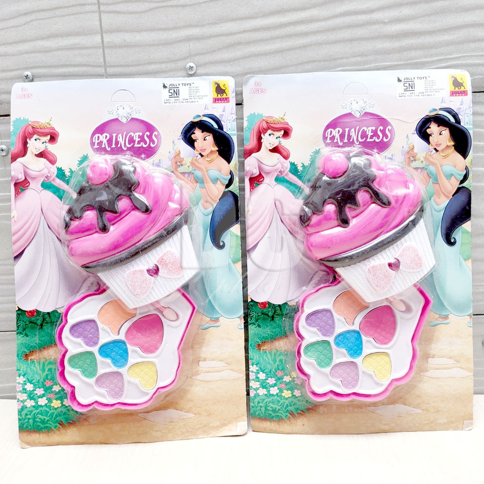 Princess Makeup Cupcake Set Mainan Kosmetik Alat Make Up Dandan Rias