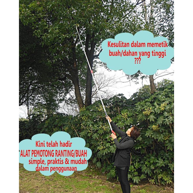

BISA COD Tree Pruner Galah Tongkat Pemotong Gergaji Gunting Dahan Ranting Tarik PROMOKode 2809