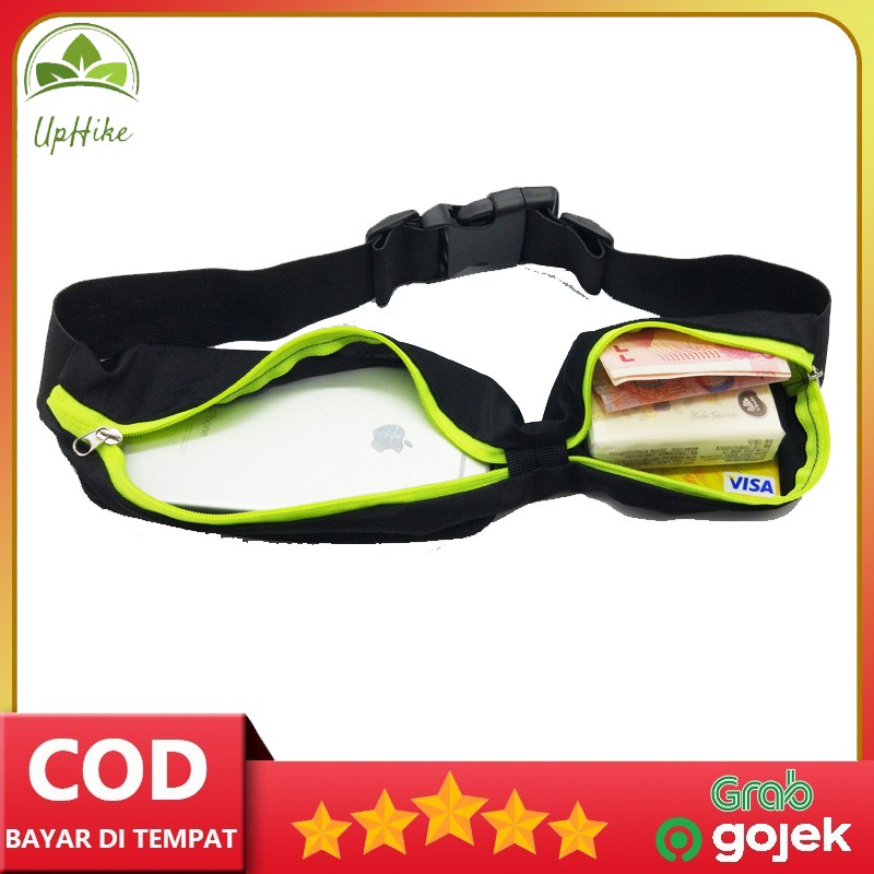 Uphike - Tas Pinggang Jogging Waist Bag Sport Double Poket TPL02