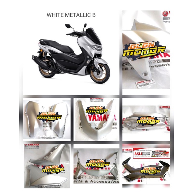 PAKET BODY HALUS YAMAHA ALL NMAX 2021 2022 FULL SET SILVER ORIGINAL YGP