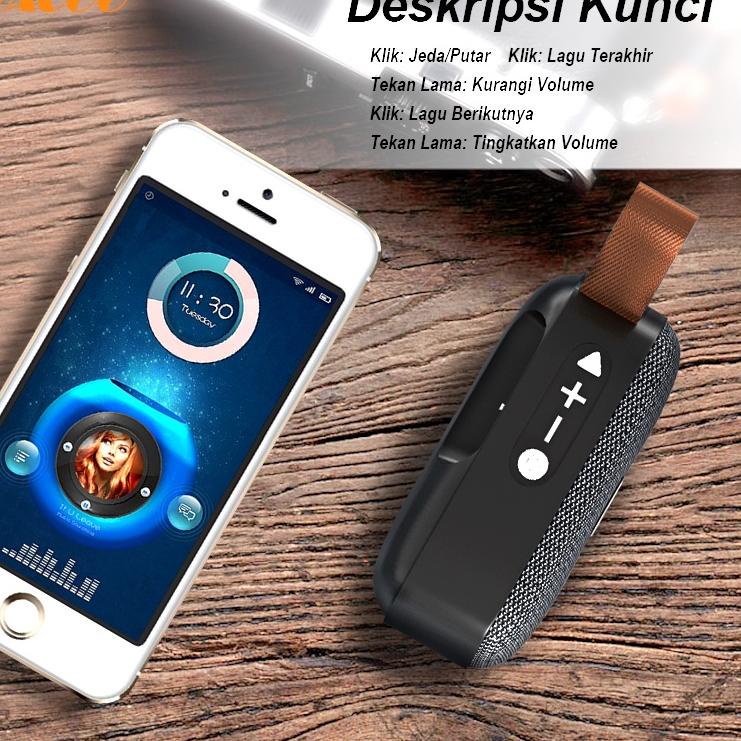 Langsung Beliii.. TACOO Speaker Bluetooth T7 Mini Protable Speaker Super Stereo Bass Built in High-S
