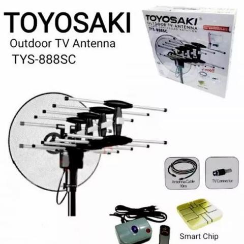HARGA TERBAIK Antena TV Outdoor + Remote Toyosaki TYS 888 SC / TYS-888SC