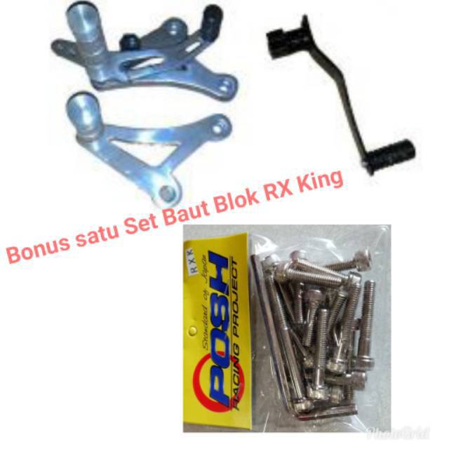 Step Underbone Footstep Underbone RX King BONUS Baut Blok/Block Rx King