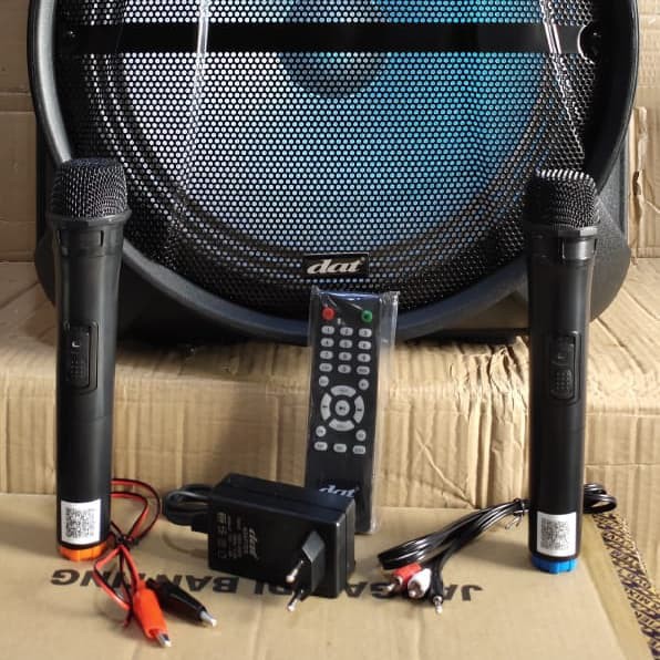 DAT DT 1535 SPEAKER AKTIF 15 INCH TROLLEY PORTABLE