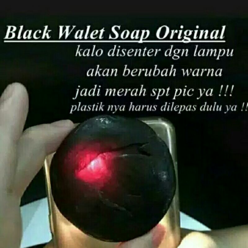 [3 Pcs] SABUN BLACK WALET ORIGINAL By CV. RAJAWALI EMAS