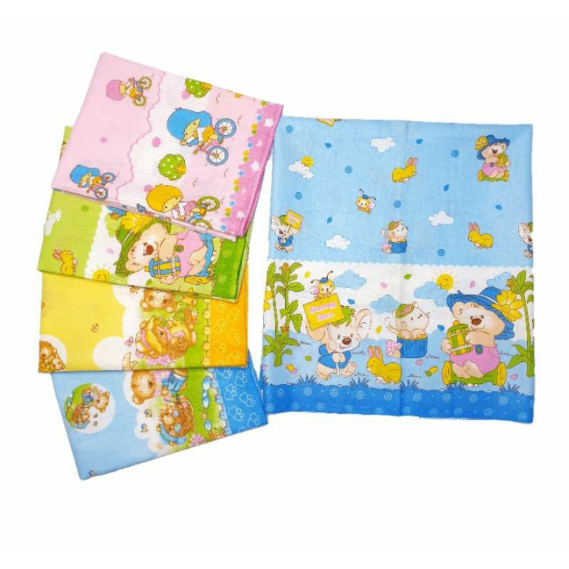 6 Pcs (1/2 Lusin) Bedong Bayi HOGA / FLOWER 110x90 SNI Planel Baby Quality Export (Setengah Lusin)