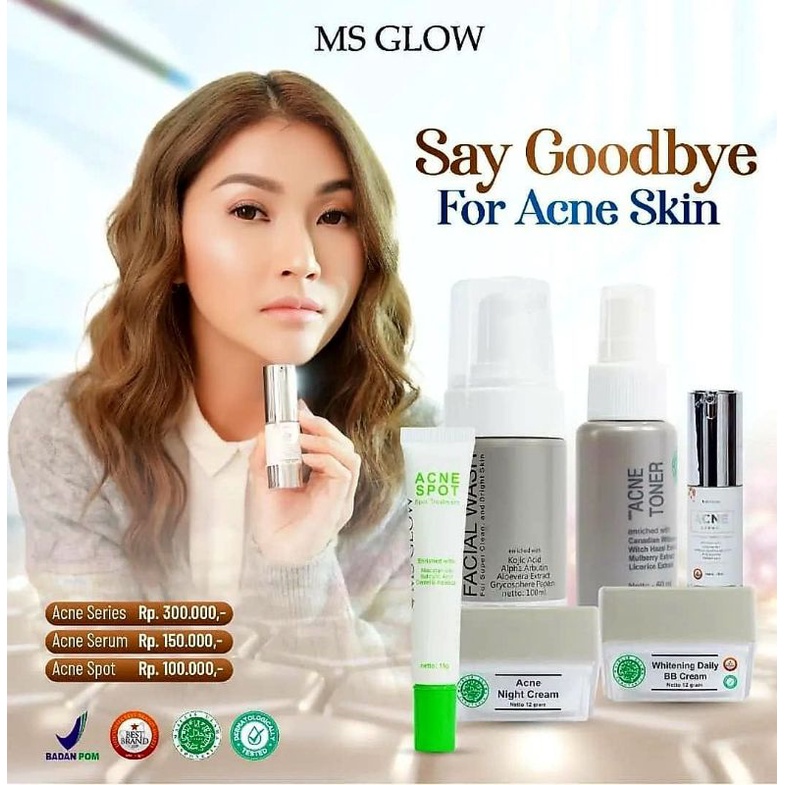 Paket Acne + Serum Acne + Acne Spot Treatment MS GLOW