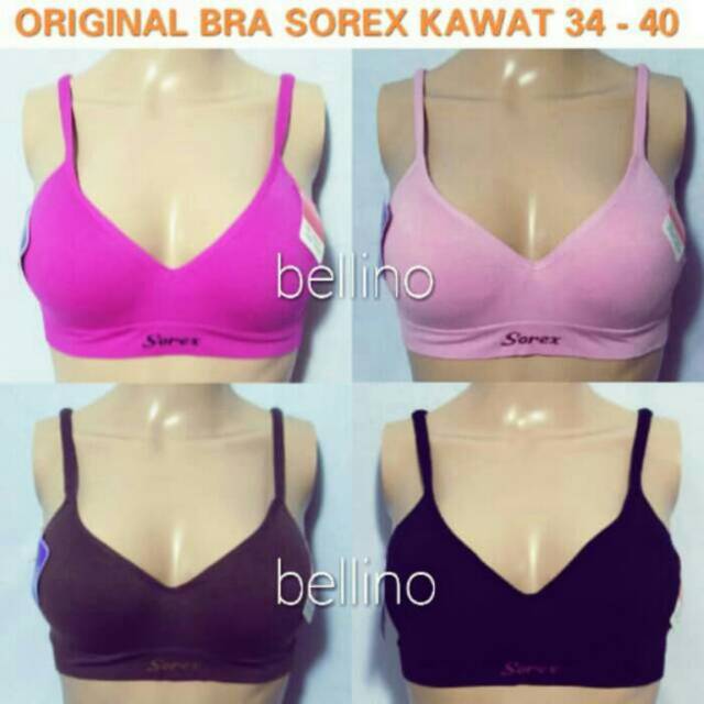 Bh Sorex 65002 Kawat Busa Size 34 36 38 40 Premium Import / Bra Wanita Original Sorex 65002 Kawat