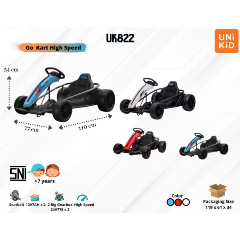Gokart Driving High Speed Unikid UK-822
